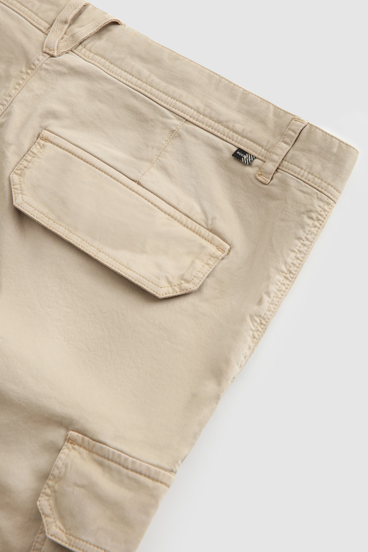 Cargoshort van stretch katoen