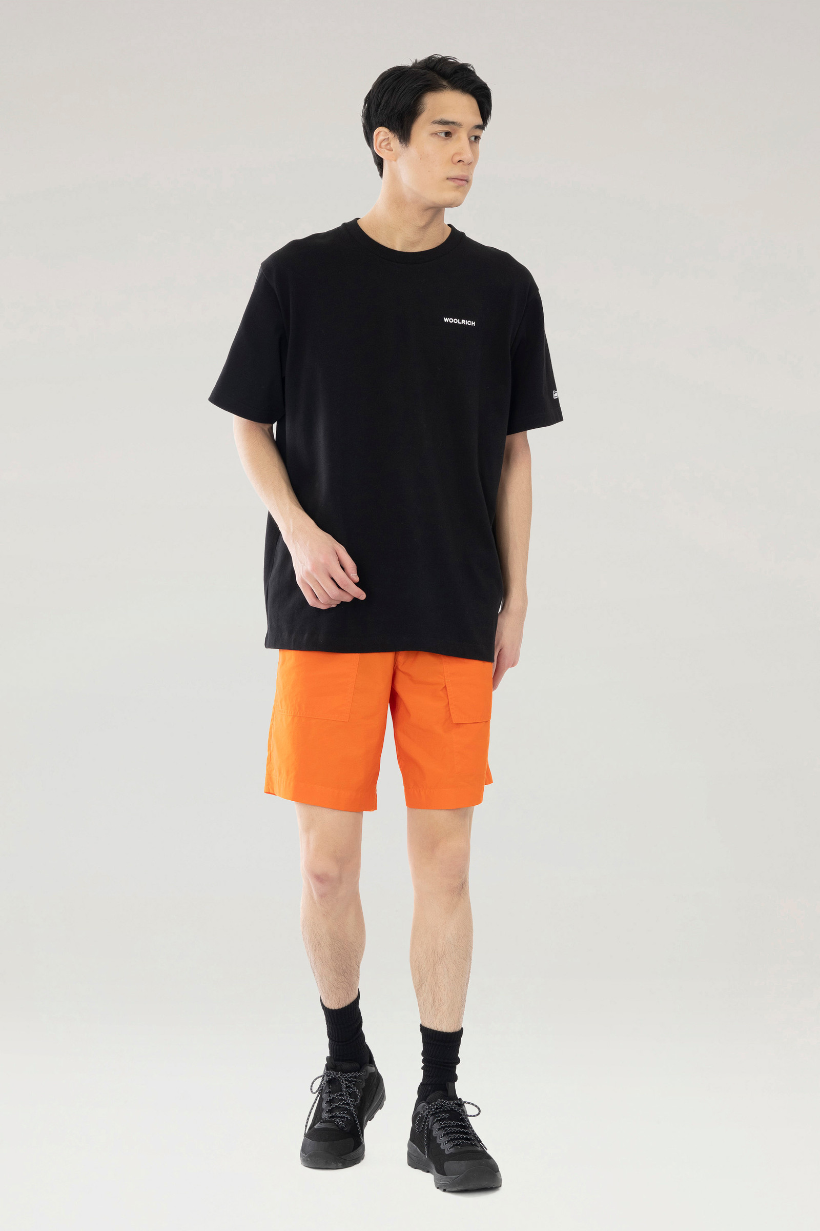 T-shirt in Pure Cotton with Back Print Black photo 3 | Woolrich