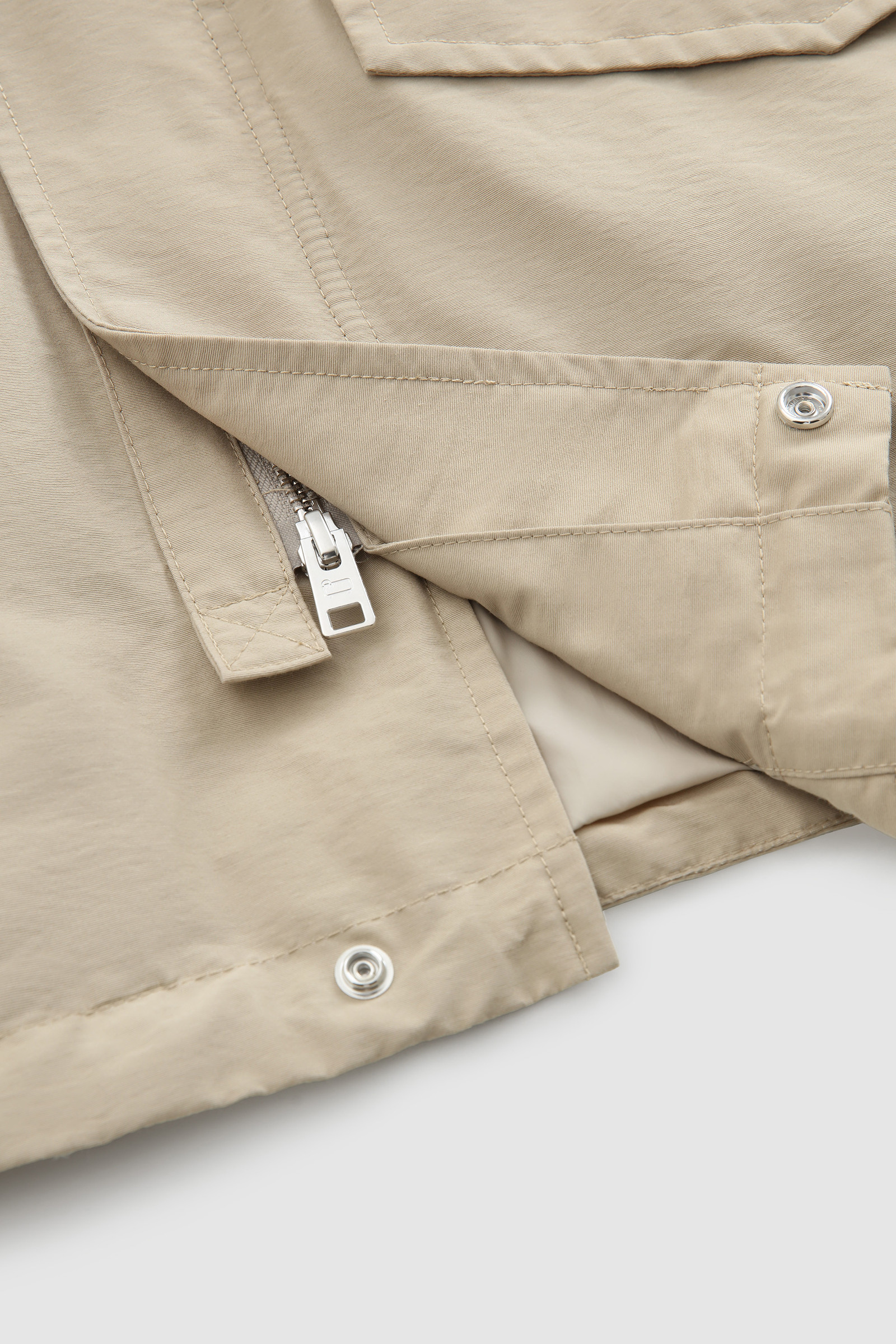 Chaqueta Cruiser Field en tejido Ramar ecológico beige photo 10 | Woolrich