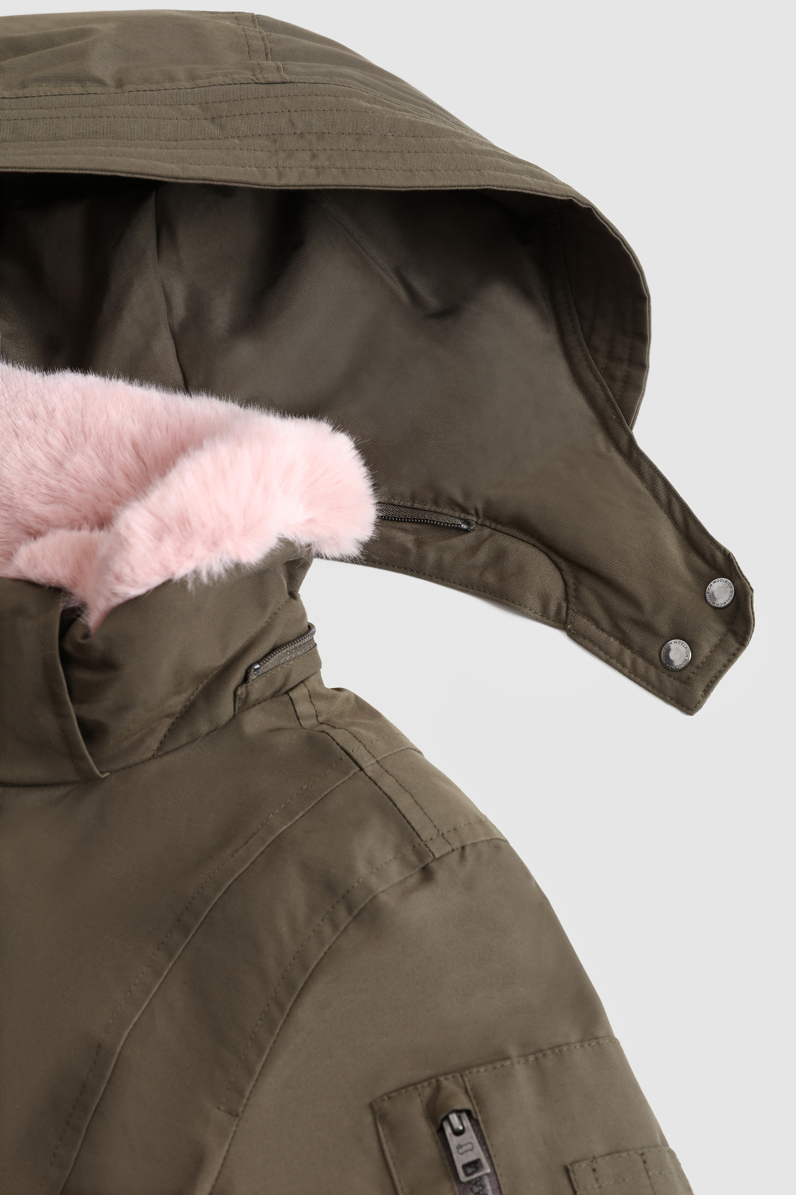 Mahan Parka lungo da bambina con pelliccia ecologica
