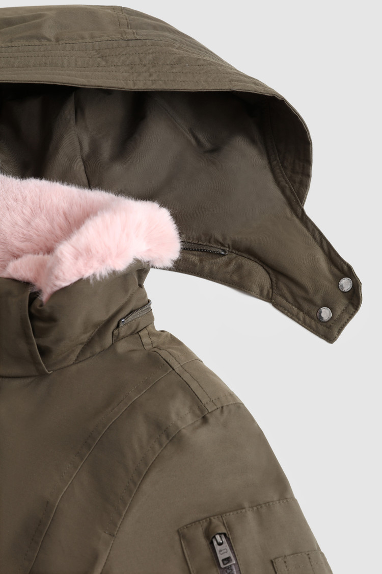 Girl's Mahan long Parka with removable hood