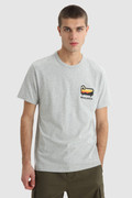 T-Shirt mit buntem Schaf-Logo