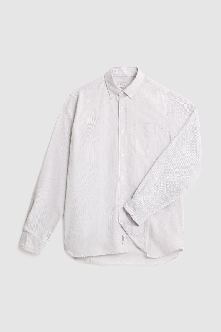 Camisa Oxford de algodón grueso