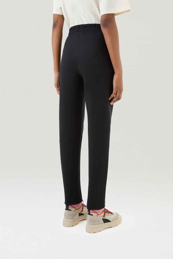 Jogger Pants in Mixed Stretch Cotton Black photo 3 | Woolrich