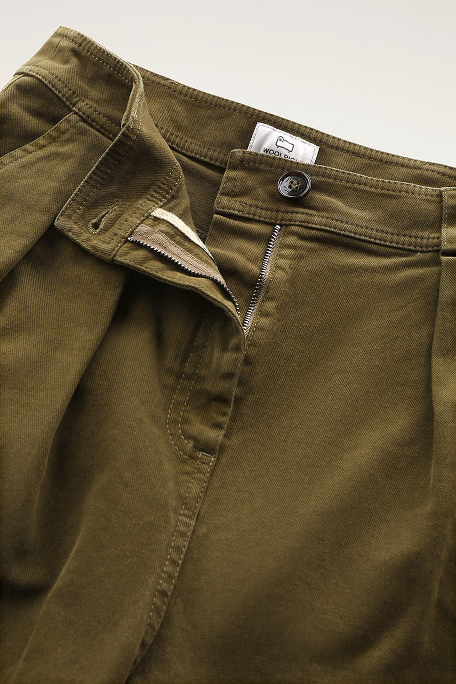 Cotton Twill Cargo Pants Green photo 3 | Woolrich