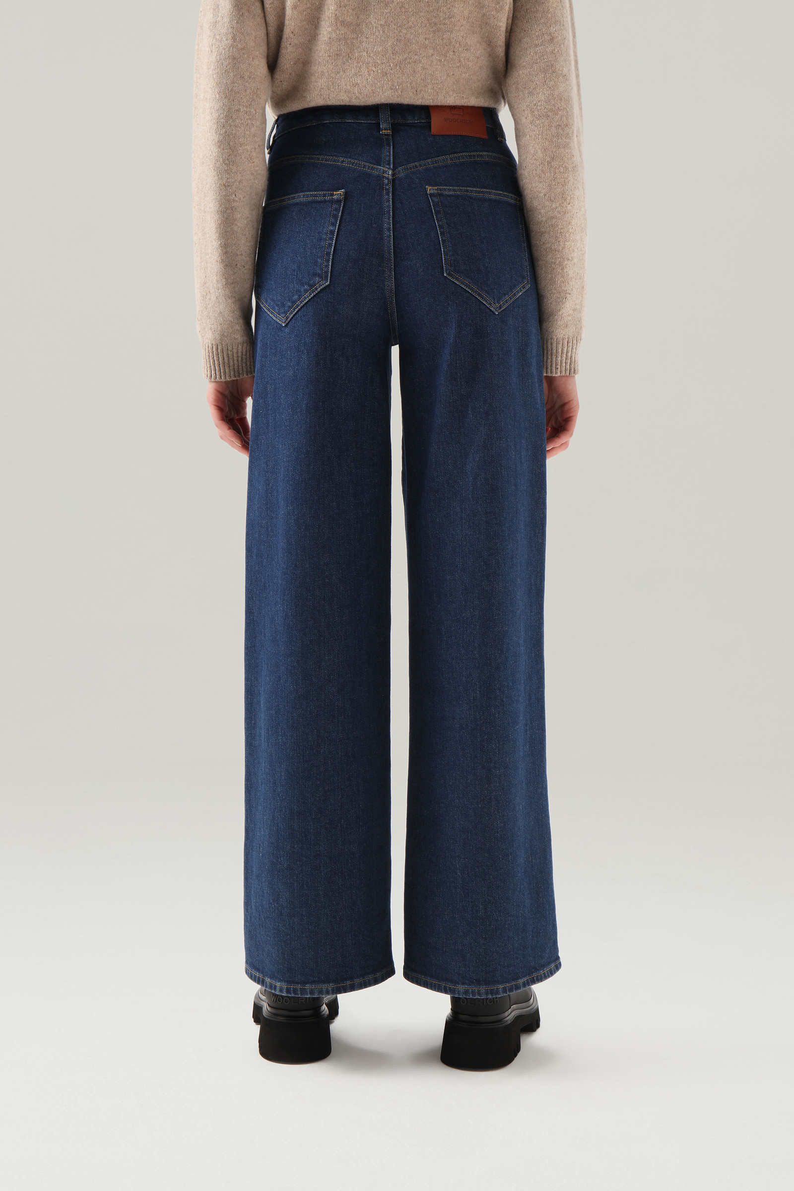 Cotton Flared Jeans Blue photo 3 | Woolrich