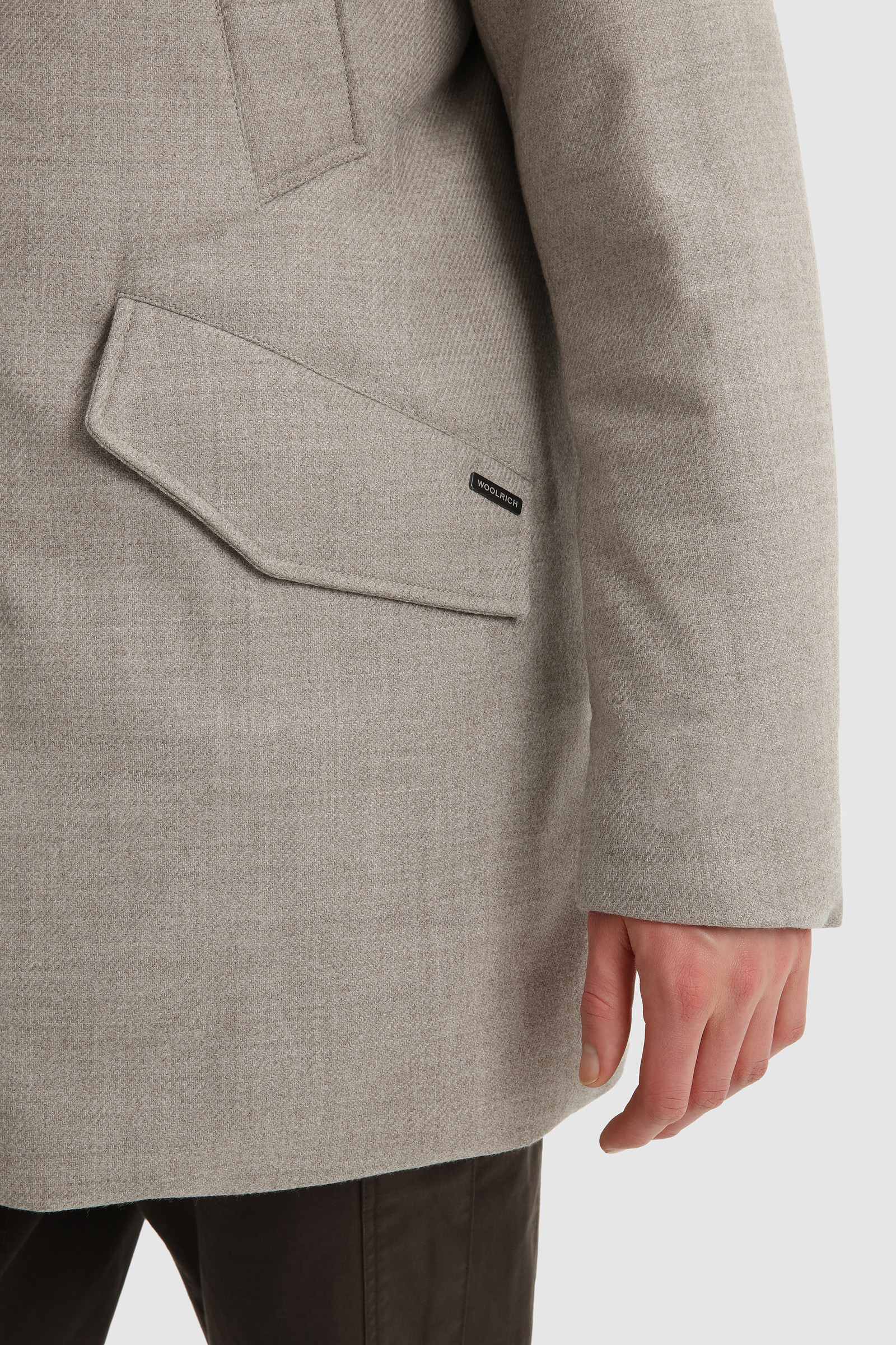 Luxe Polar Parka van Italiaanse ecologische wol geraft met een Loro Piana-stof Grey photo 6 | Woolrich