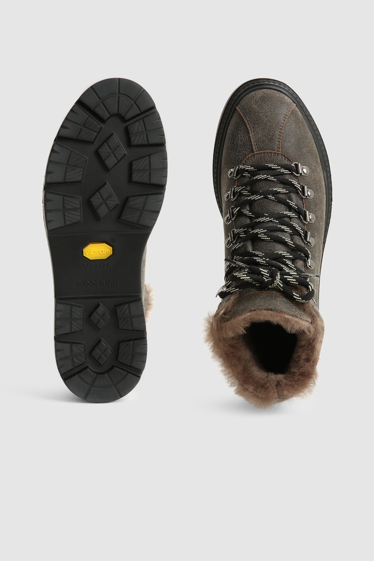 Bottes Hiking en peau de mouton suédée