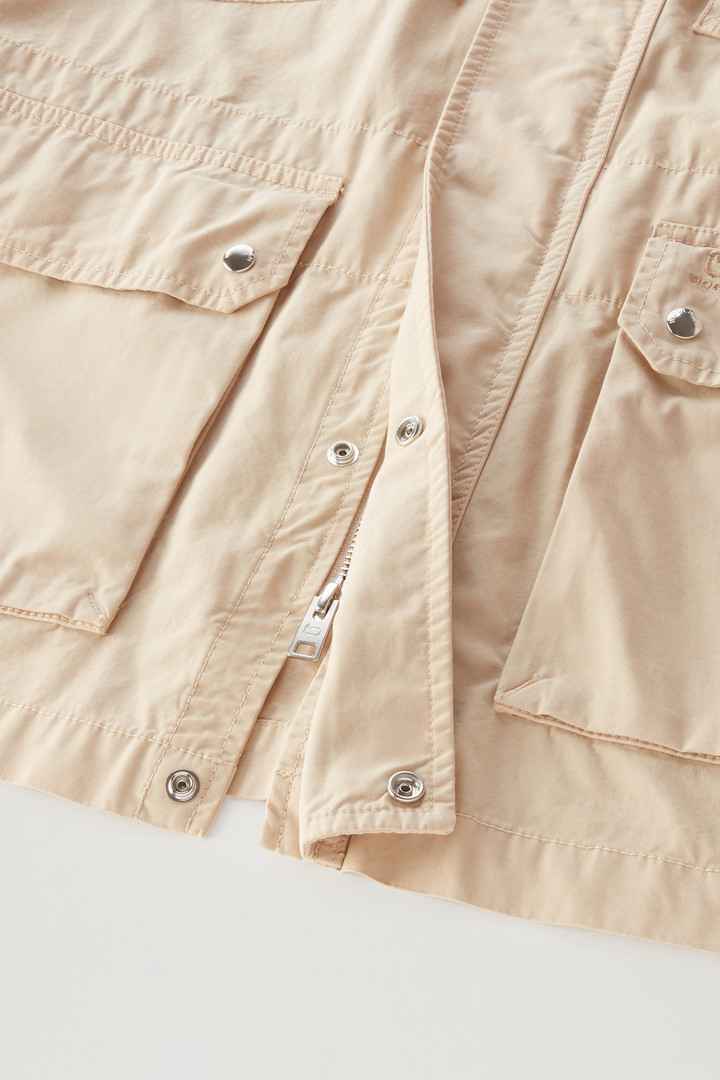 Garment-Dyed Field Jacket in Pure Cotton Beige photo 5 | Woolrich