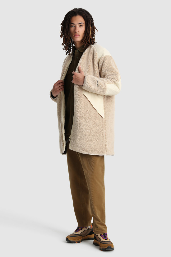 Terra pile fleece long jacket