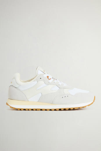 Gravel Sneakers in Nylon and Suede White photo 1 | Woolrich