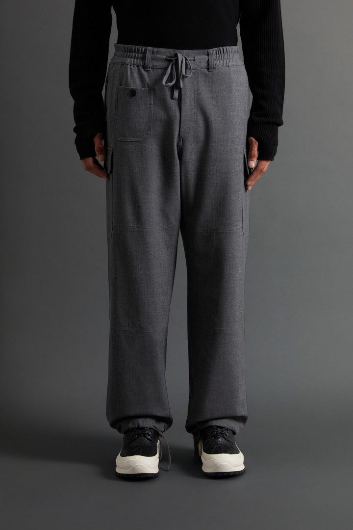 Stretch Wool Cargo Pants by Todd Snyder Gray photo 2 | Woolrich