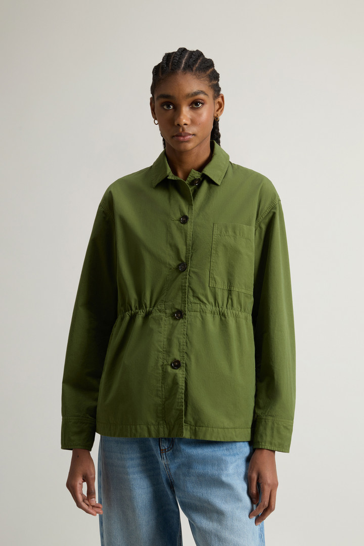 Garment-Dyed Pure Cotton Overshirt Green photo 1 | Woolrich