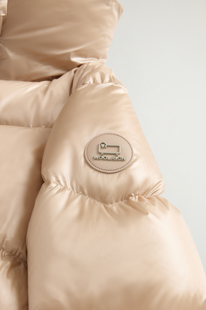 Aliquippa Down Jacket in Glossy Nylon Beige photo 7 | Woolrich