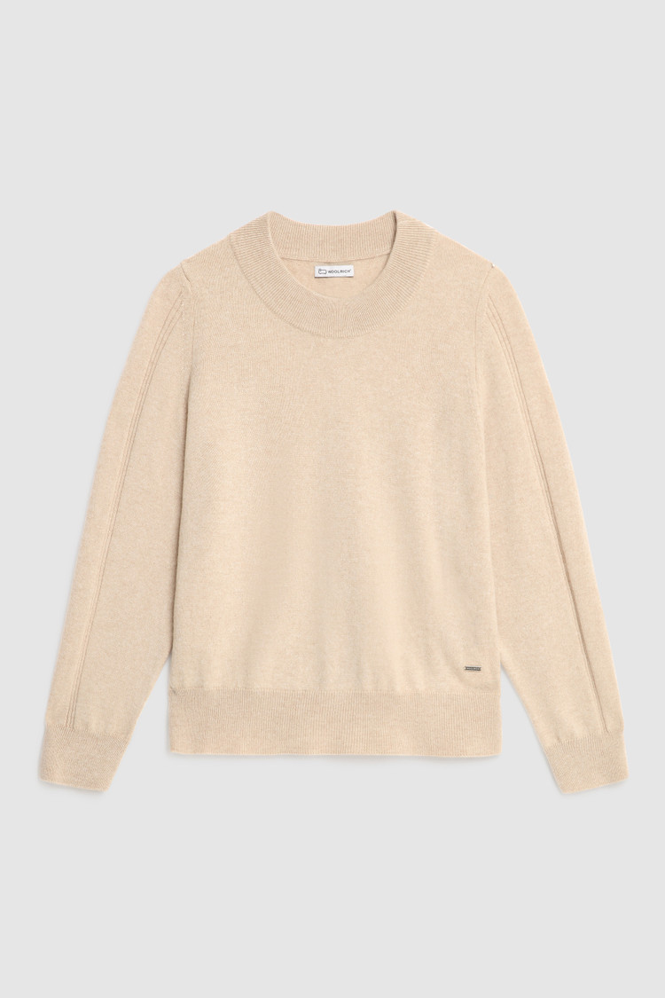 Jersey con cuello redondo de cashmere