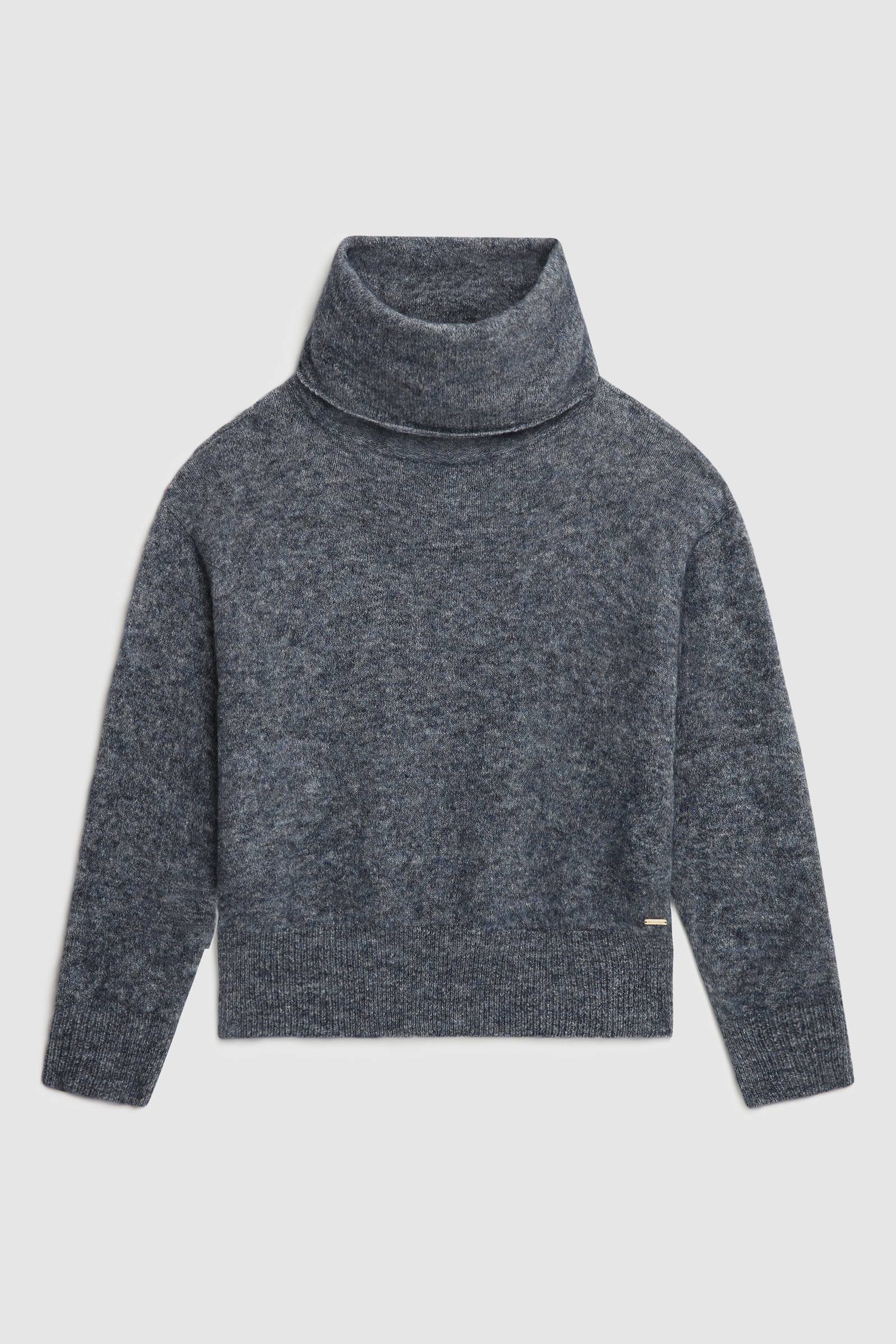 Stretch Turtleneck Sweater in wool blend