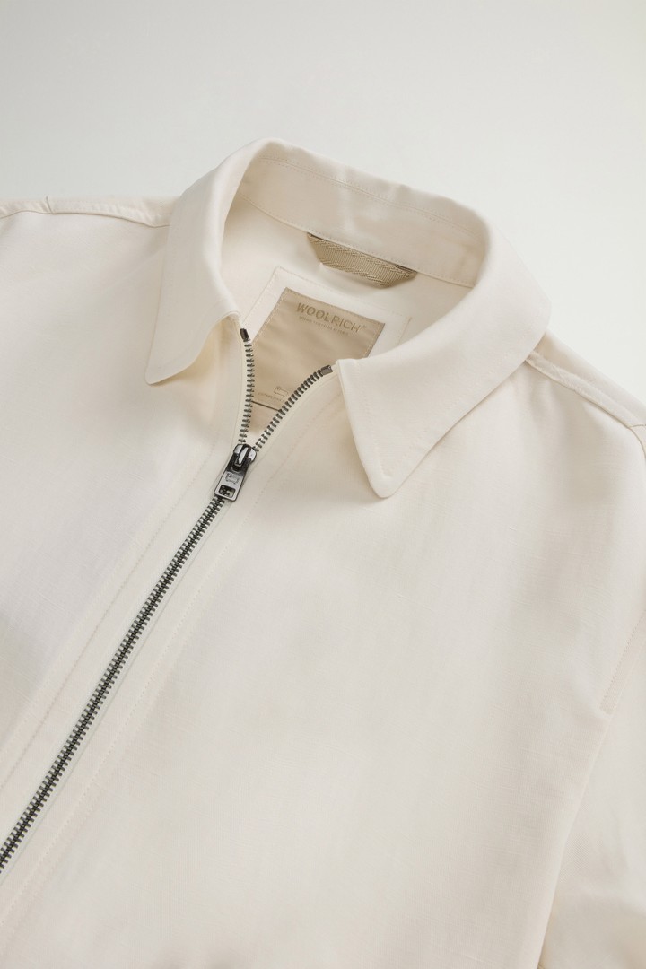 LYOCELL LINEN OVERSHIRT White photo 6 | Woolrich