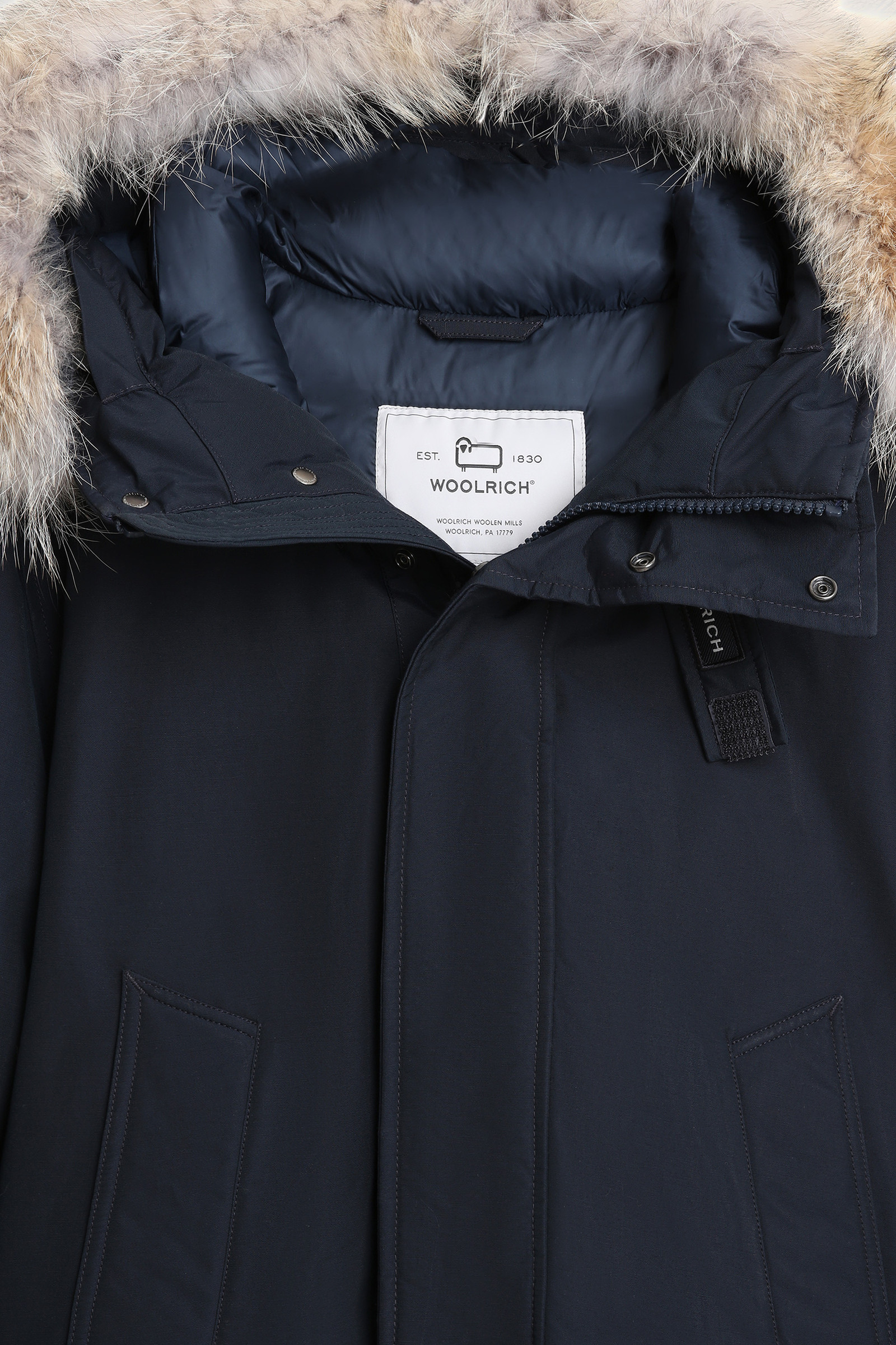 Polar Parka avec col haut et fourrure amovible Bleu photo 8 | Woolrich