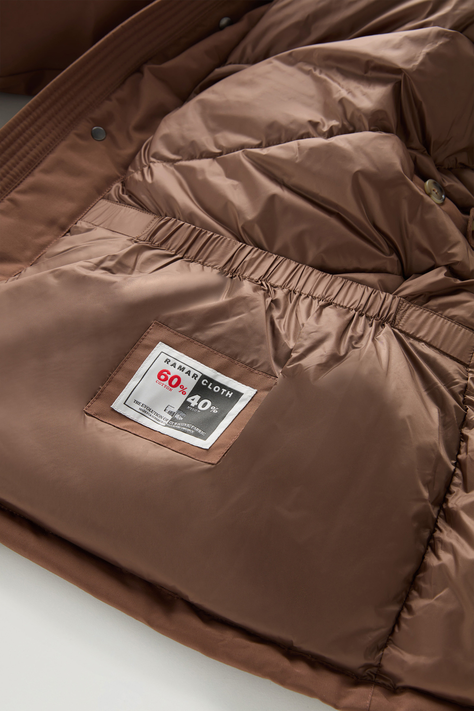 Polar Parka aus Ramar Cloth mit hohem Kragen und Pelzbesatz braun photo 9 | Woolrich