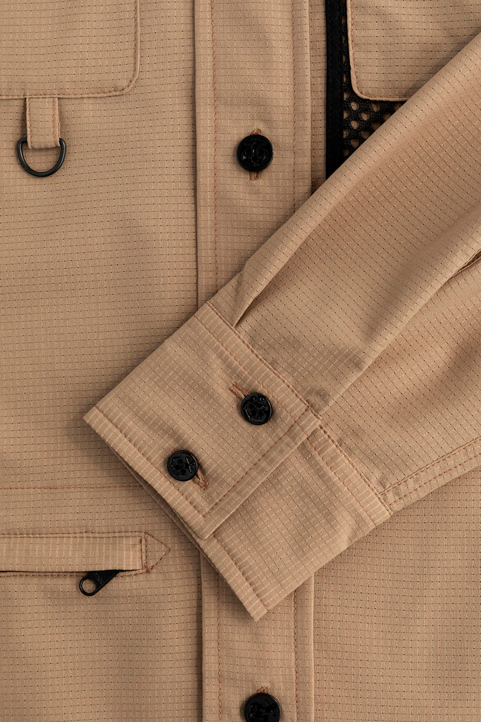 Chemise Fly Fishing Aimé Leon Dore / Woolrich beige photo 4 | Woolrich