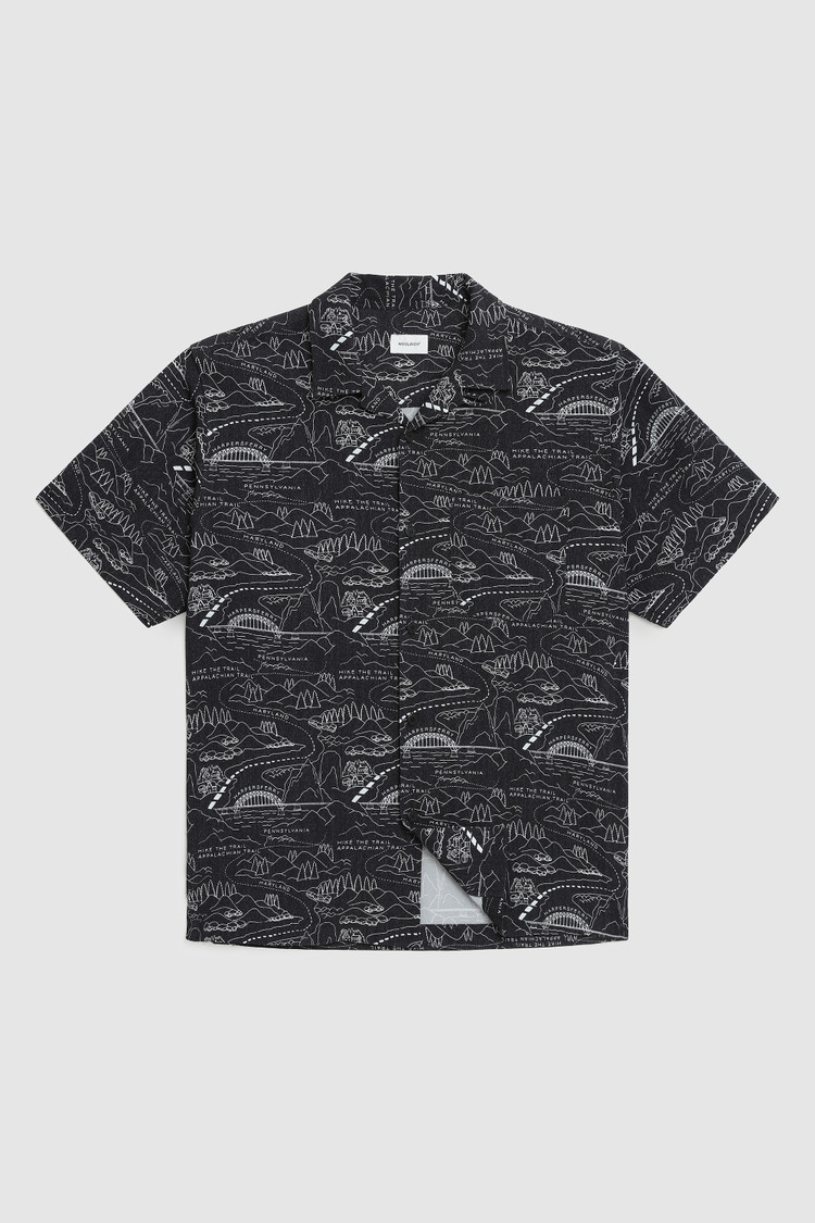 Tencel hemd met Trail patroon