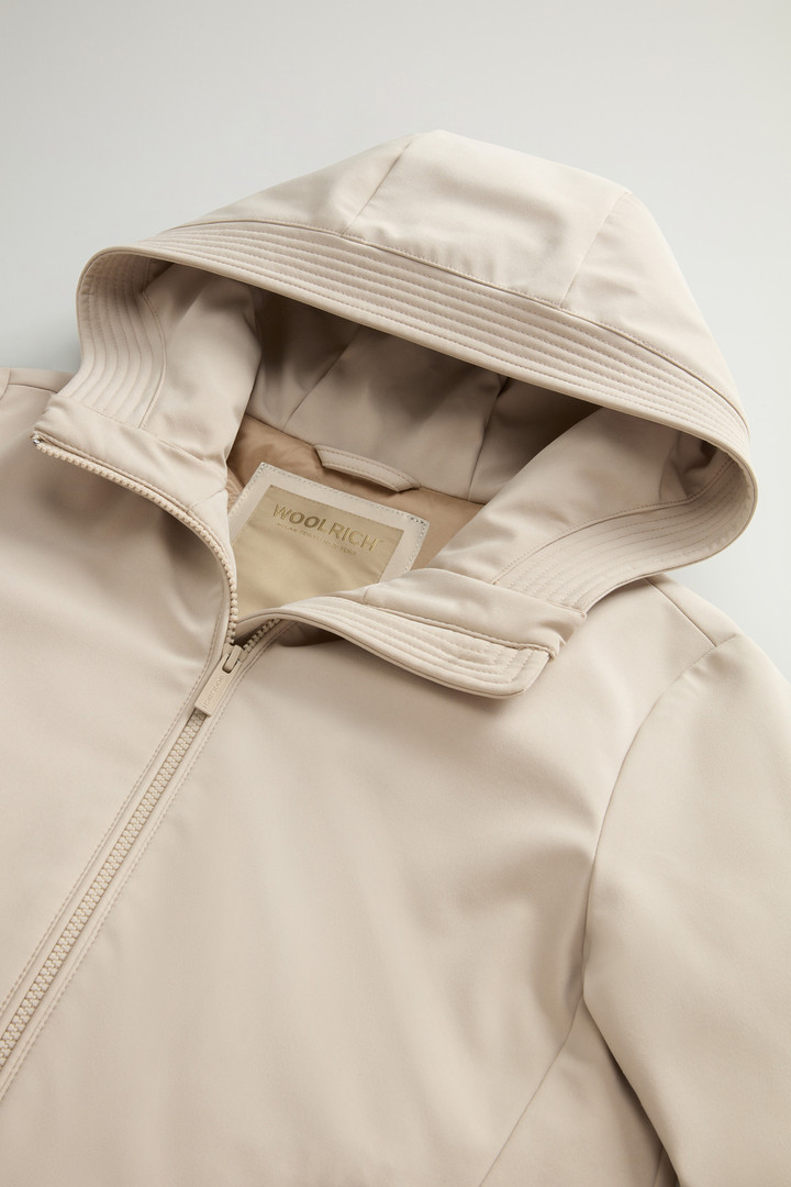 Firth Parka corto in Tech Softshell Beige photo 6 | Woolrich