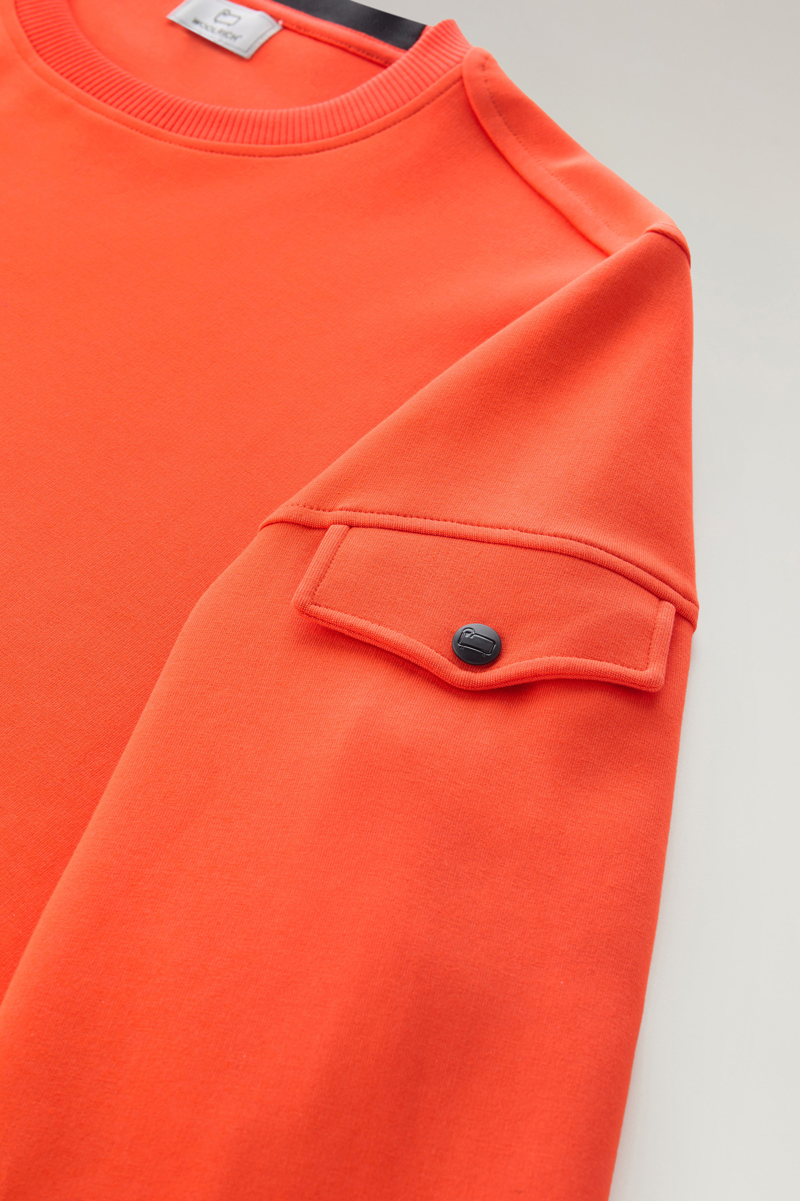 Rundhals-Sweatshirt aus Stretch-Baumwollmischung orange photo 7 | Woolrich