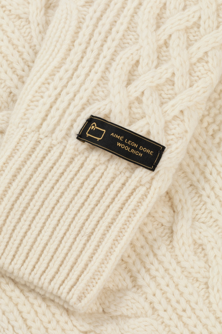 Jersey de cuello redondo trenzado Aimé Leon Dore / Woolrich