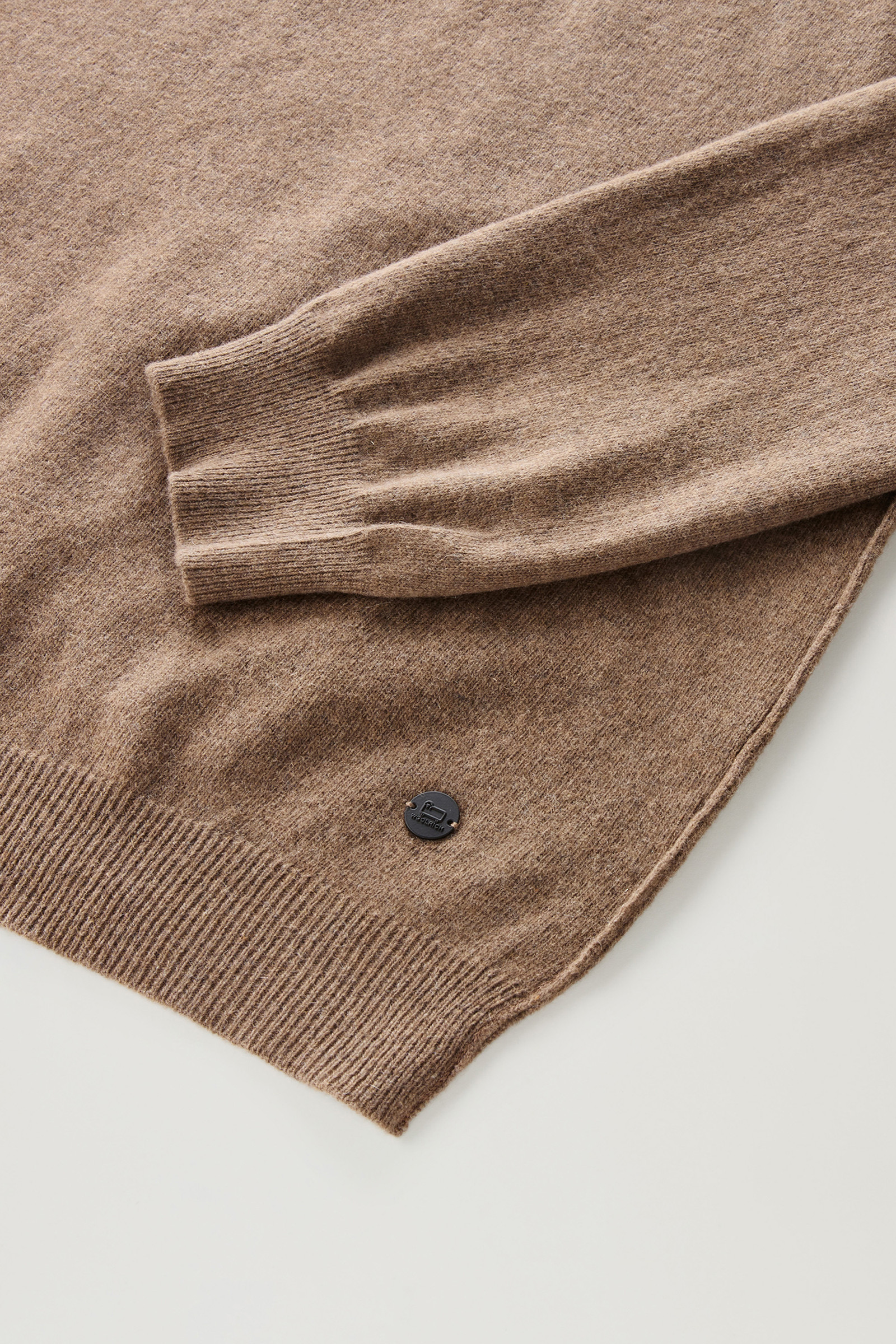 Langärmeliges Poloshirt aus Merinowollmischung braun photo 7 | Woolrich