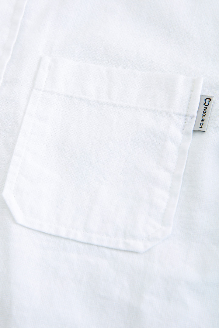 Camisa de mezcla de lino de niño blanco photo 4 | Woolrich