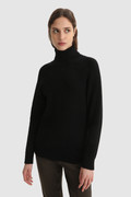 Ribbed Turtleneck Sweater in virgin merino wool