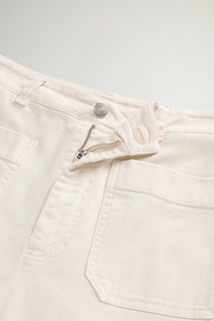 Garment-Dyed Wide-Leg Pants in Stretch Cotton Twill White photo 5 | Woolrich