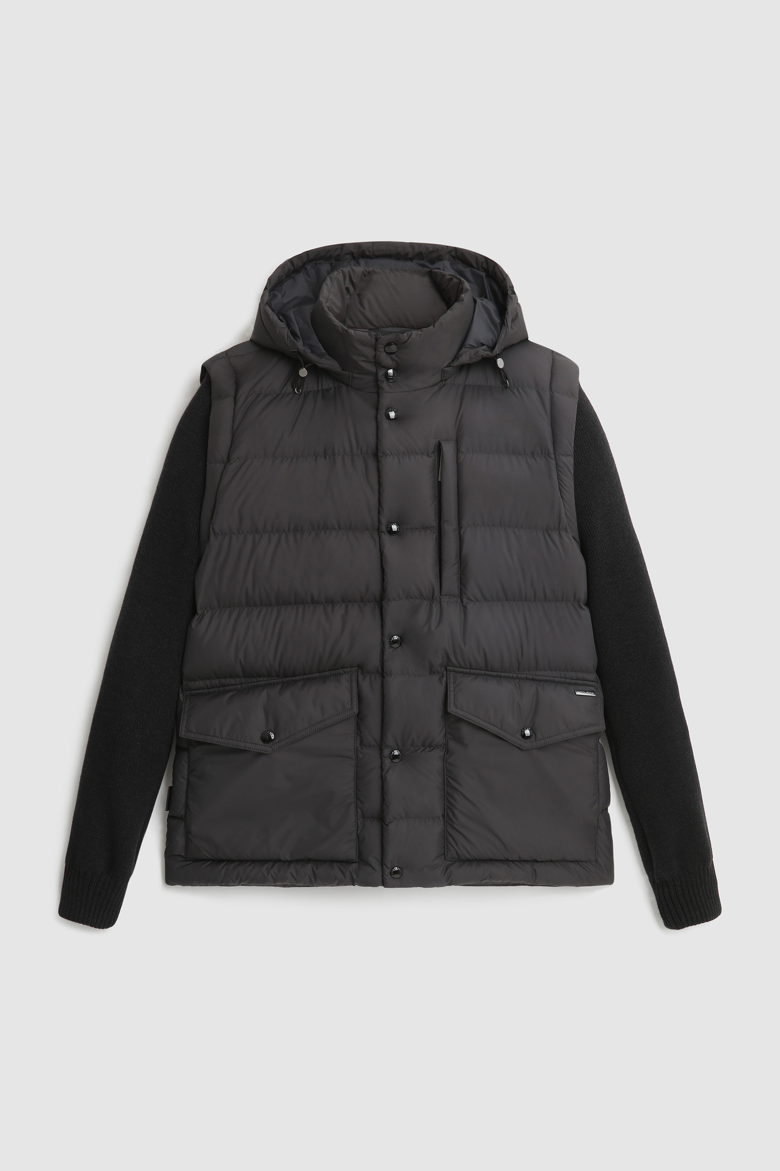 Sierra Jacket with Hood and Removable Sleeves Black photo 7 | Woolrich