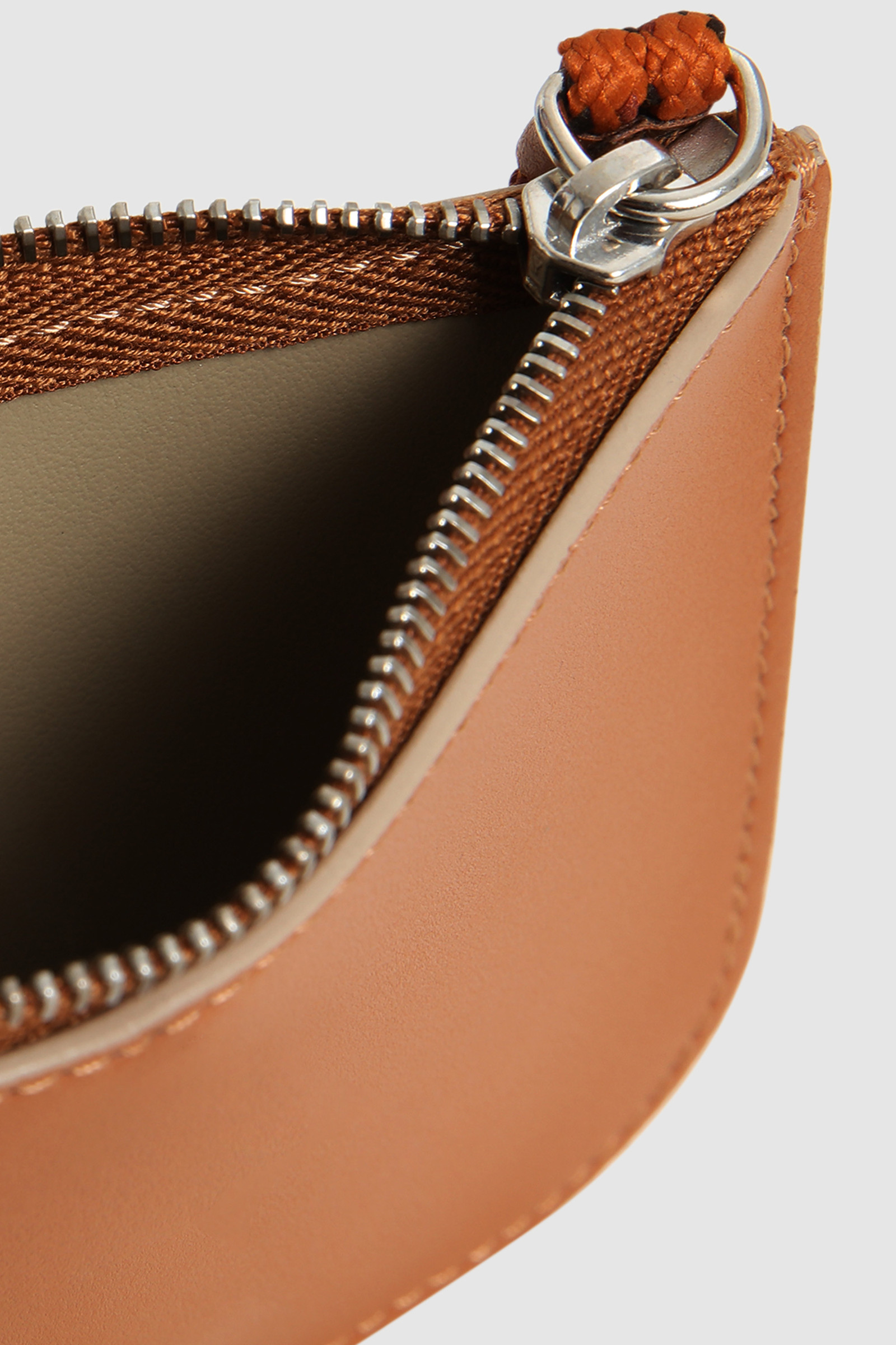 Leather Wallet with Zip Brown photo 3 | Woolrich