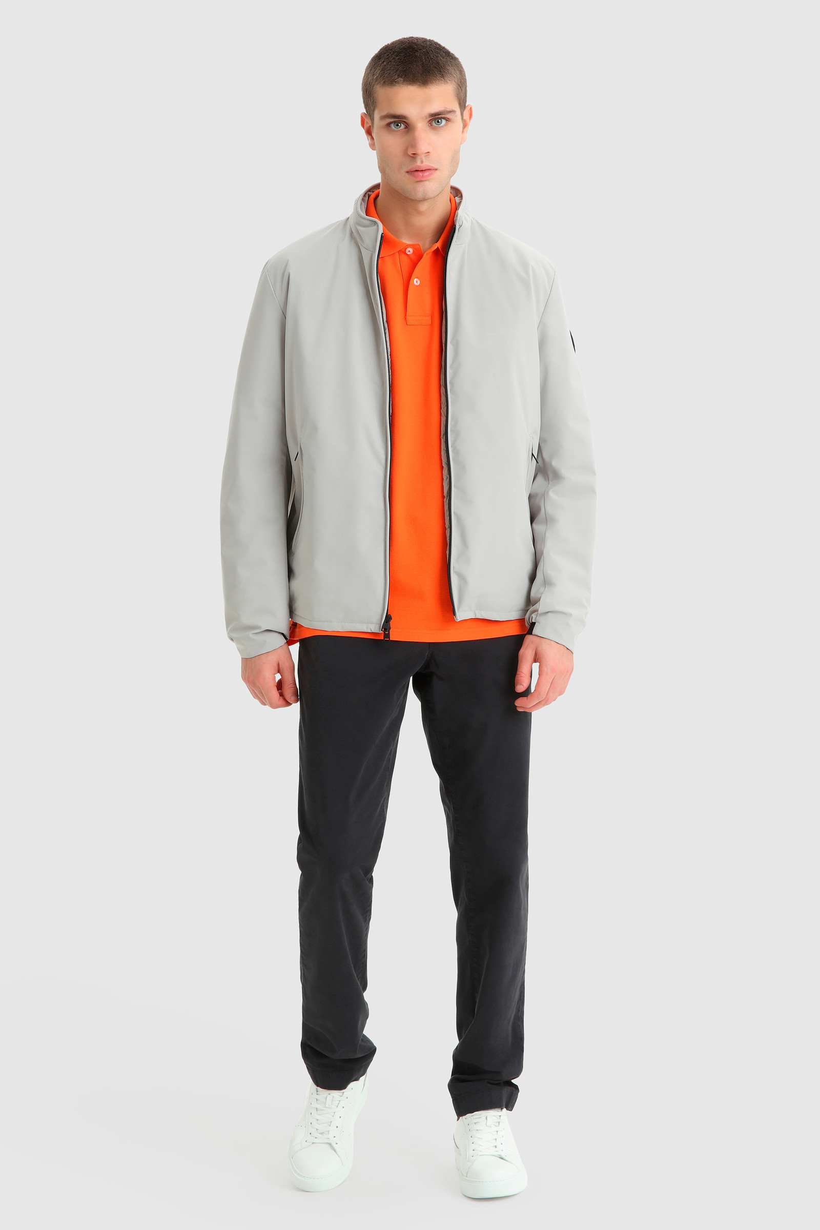 Polo American classique en coton orange photo 2 | Woolrich
