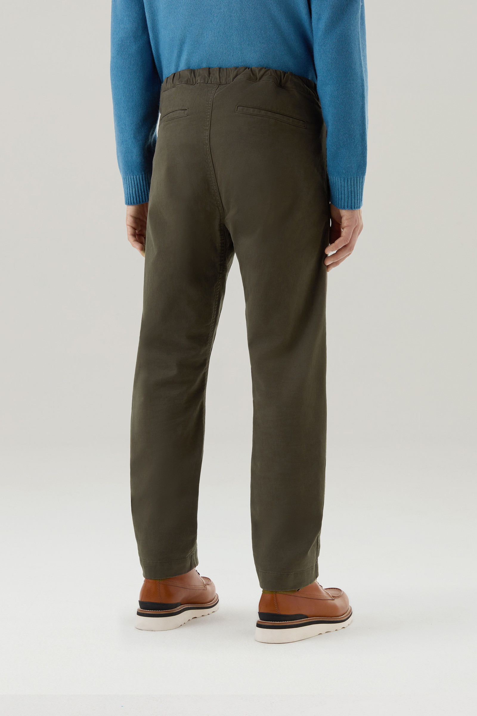 Woolrich slide-buckle straight-leg trousers - Green | £156.00 | Mirror  Online