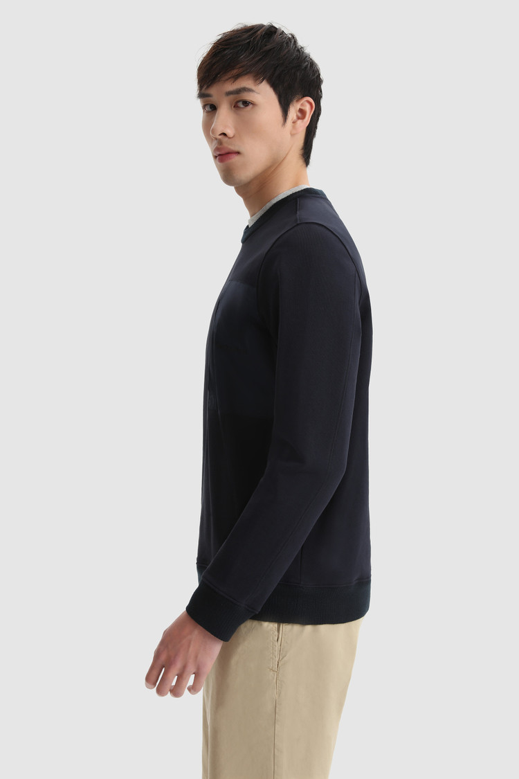 Crewneck sweatshirt with printed logo