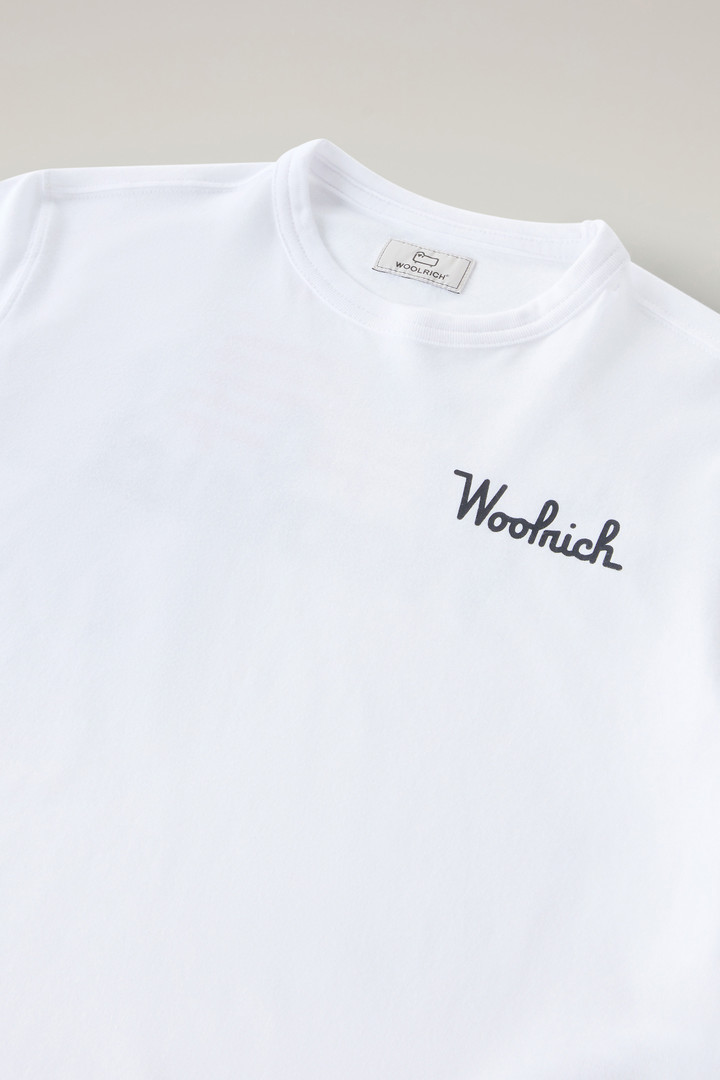 Boys' Long-Sleeved T-shirt in Pure Cotton White photo 3 | Woolrich