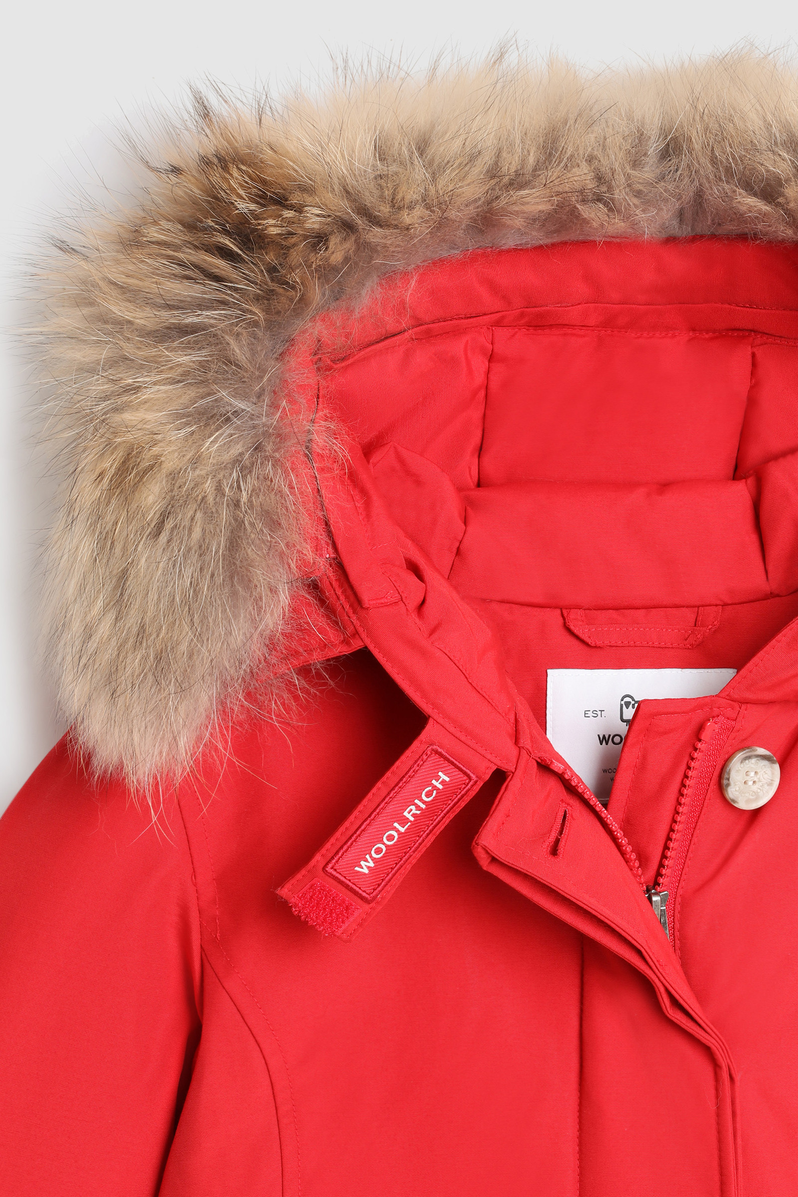 Girl's Arctic Parka with Removable Fur Red photo 3 | Woolrich