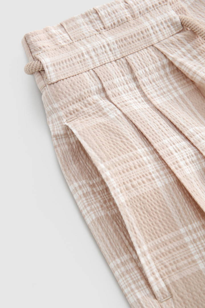 Pantalones cortos de algodón Seersucker beige photo 7 | Woolrich