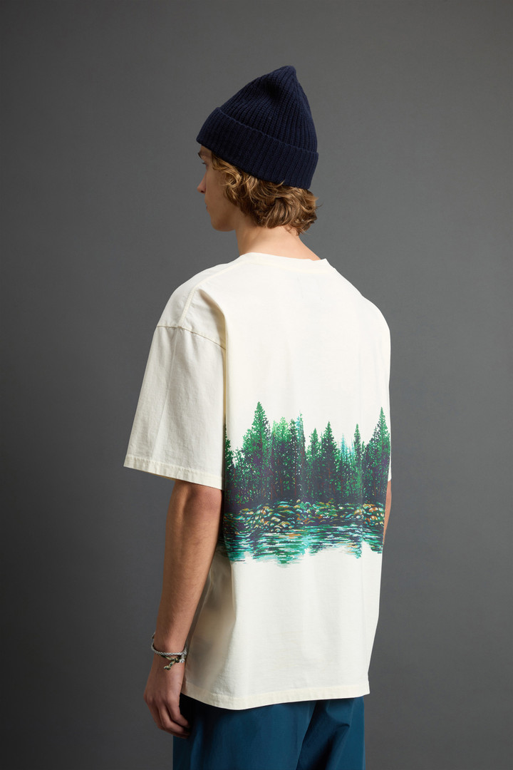 Pure Cotton T-Shirt with Print by Todd Snyder White photo 4 | Woolrich