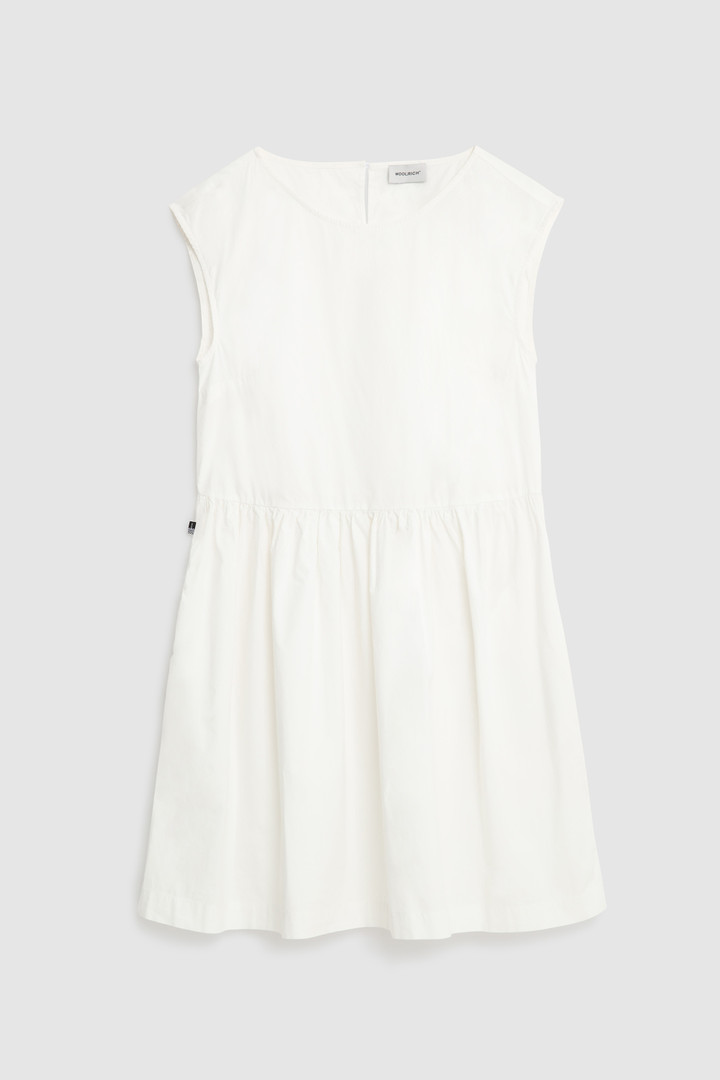 Vestito in cotone con maniche ad aletta