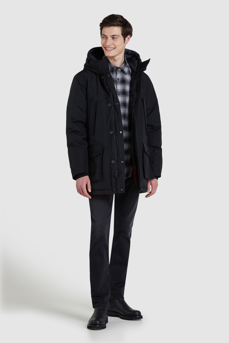 Arctic Parka reversibile lana con disegno Buffalo Check