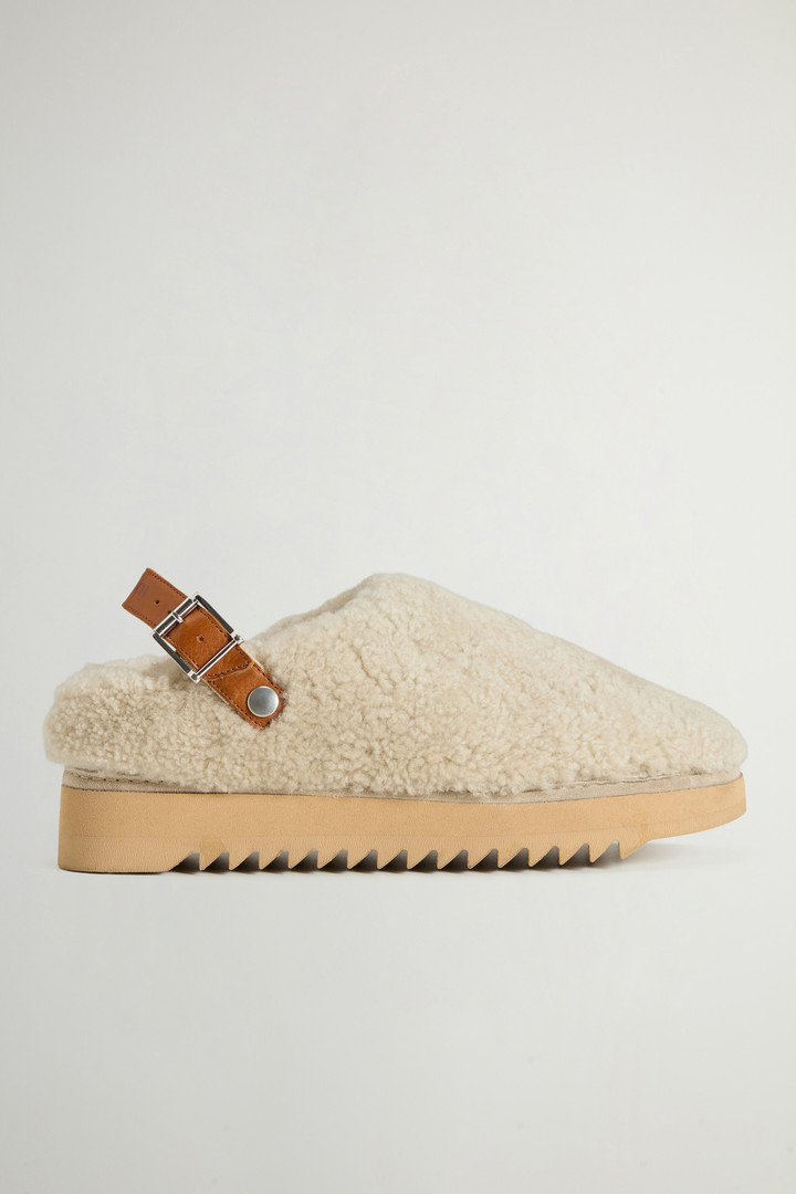 Woolrich Dames Klompen van schapenleer Beige Grootte 41