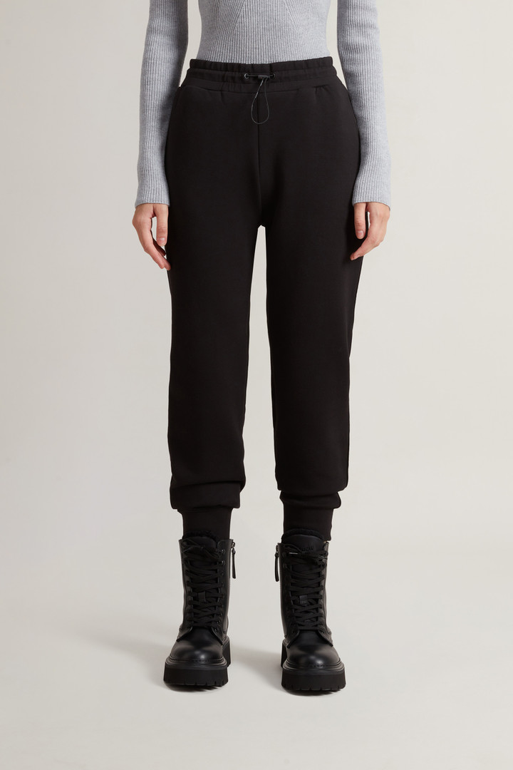 Cotton Blend Fleece Pants Black photo 2 | Woolrich