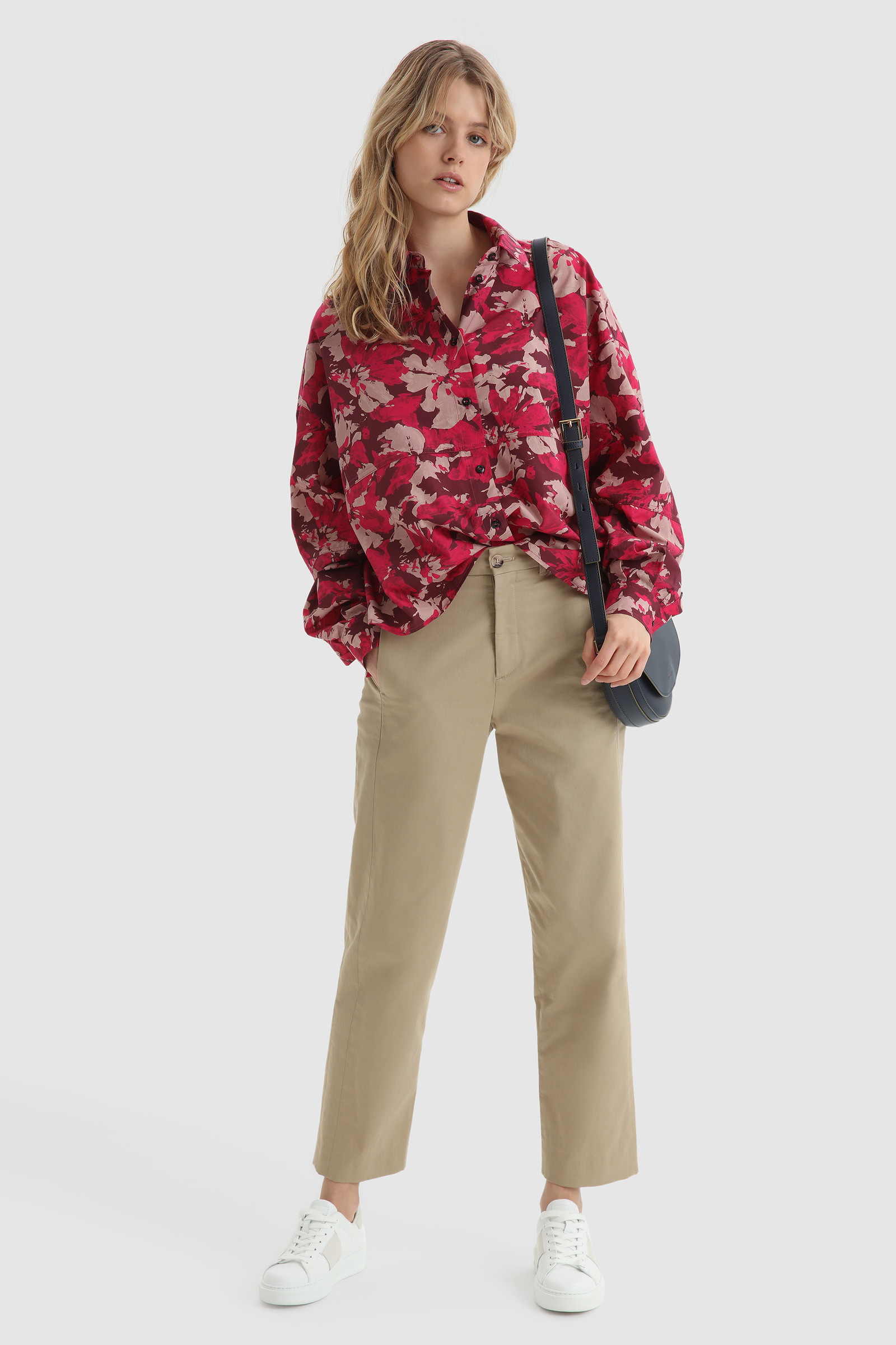 Wilderness Shirt in Cotton Poplin Red photo 2 | Woolrich