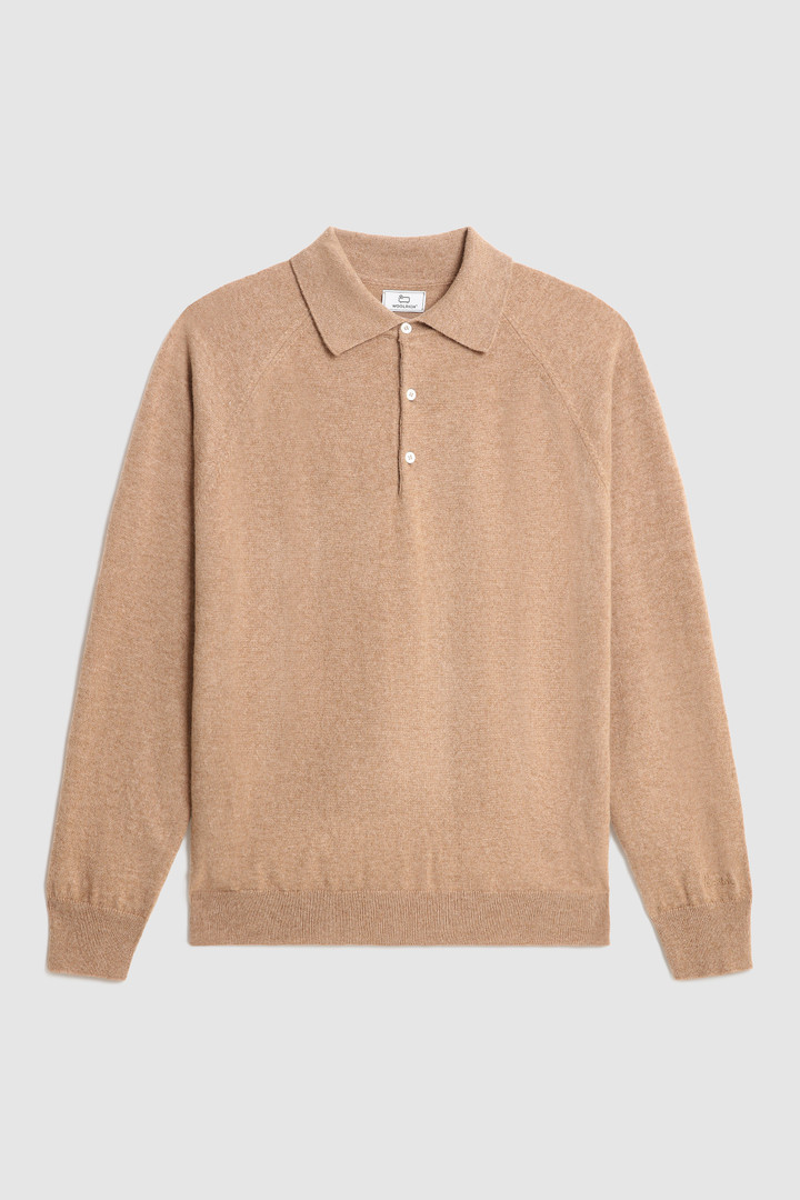Luxe polo van kasjmieren garen