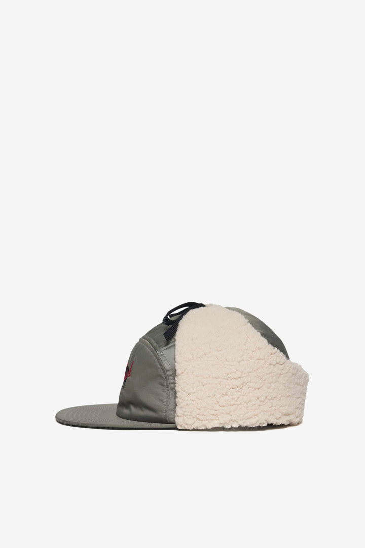 SATIN BOA EARFLAP CAP Green photo 2 | Woolrich