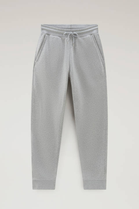 Sweatpants in Brushed Cotton Fleece Gray photo 2 | Woolrich