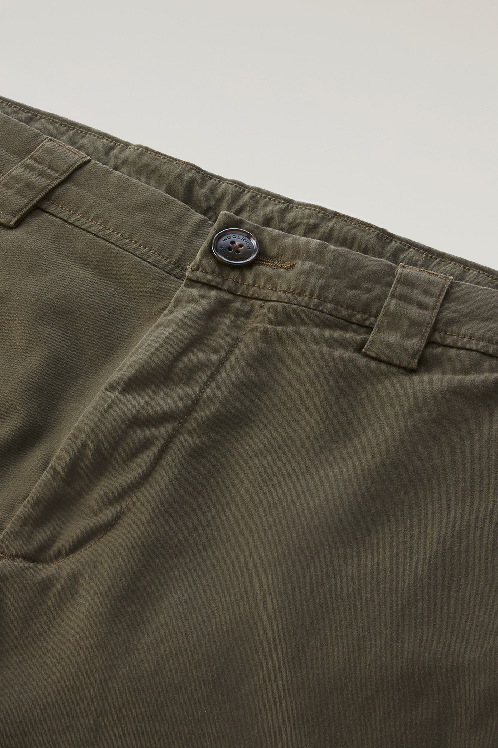 Pantalon Chino en coton teint en pièce vert photo 5 | Woolrich